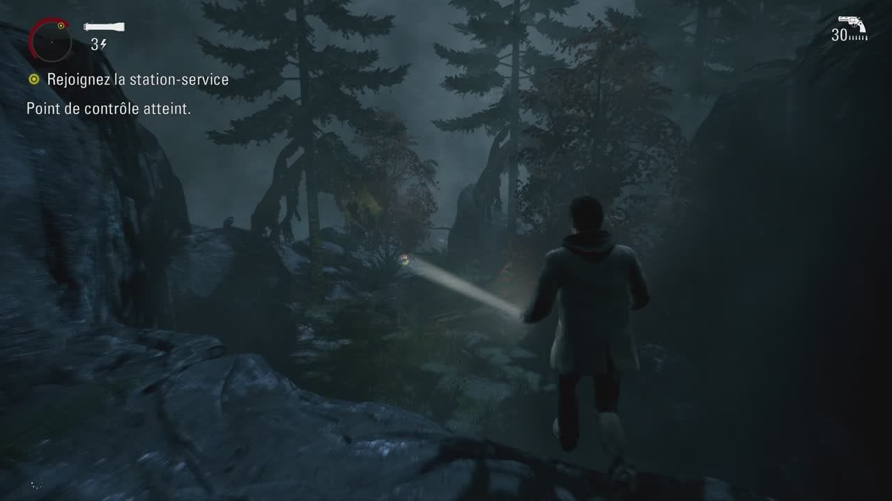 Gameplay Alan Wake Remastered PS5 : Des bois lugubres sublimés en 4K - jeuxvideo.com