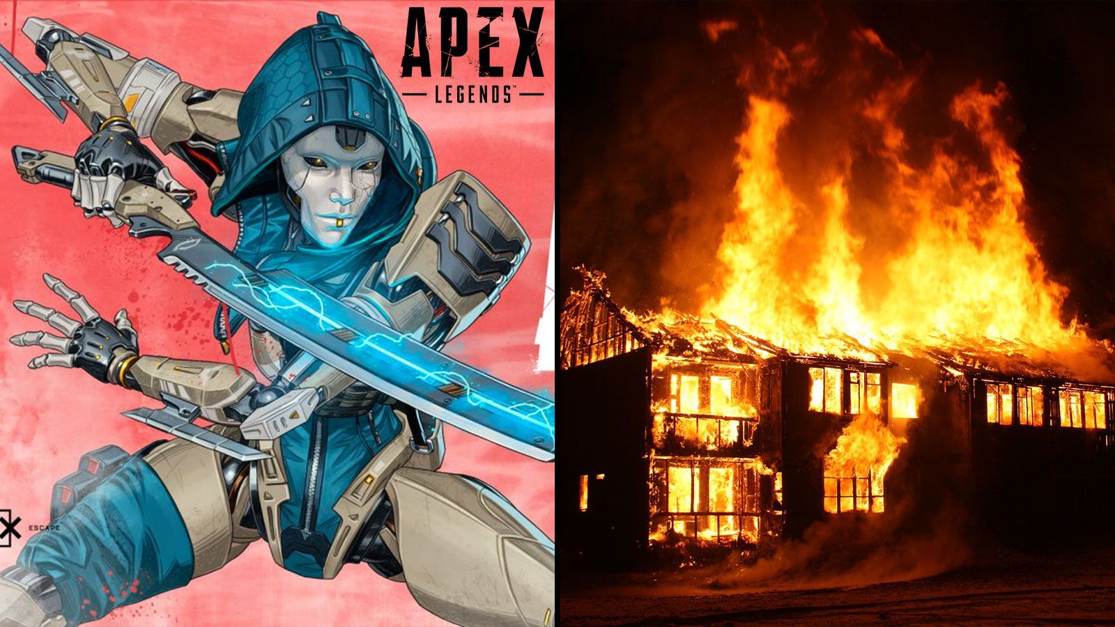 Ce joueur pro d'Apex Legends gagne une partie alors que sa maison prend feu