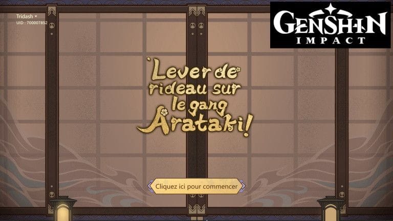 Genshin Impact, nouvel événement web "Lever de rideau sur le gang Arataki" avec primo-gemmes gratuites !