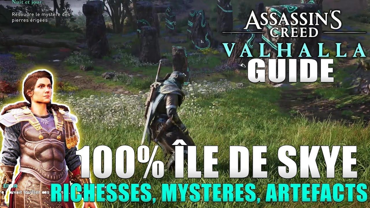 ASSASSIN'S CREED VALHALLA : 100% ÎLE DES SKYE : (Richesses, Mystères, Artefacts) DLC KASSANDRA