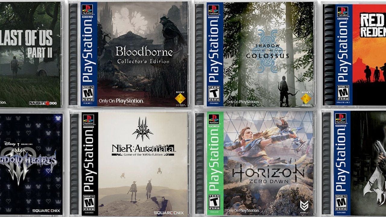 Il crée des versions boîte "style PSOne" de jeux PS5 et PS4 - Jewel cases never die