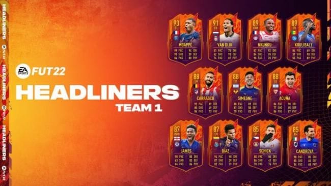 FIFA 22 : Les cartes évolutives Headliners, ou Vedettes, sont disponibles - FIFA 22 - GAMEWAVE