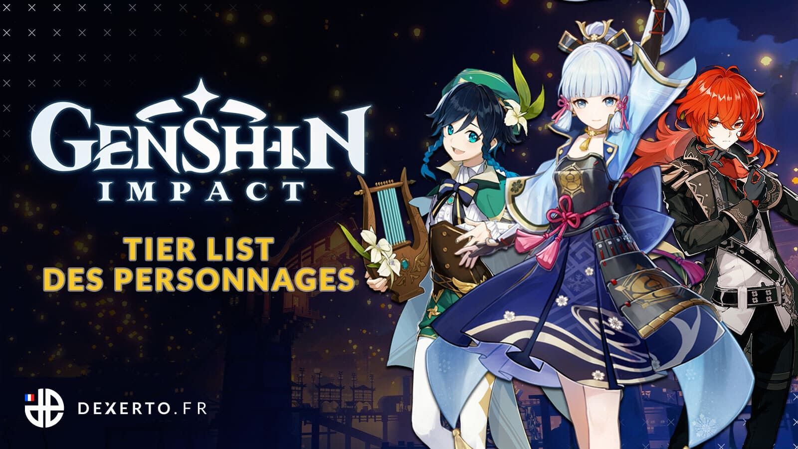 Les meilleurs personnages de Genshin Impact Tier List