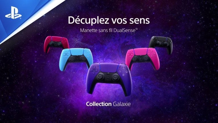 PlayStation 5 : découvrez les nouveaux coloris galactiques de la manette sans fil DualSense