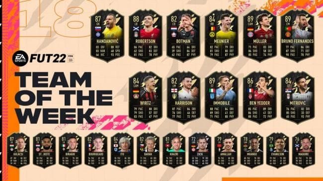 FIFA 22 : TOTW 18 : Bruno Fernandes, Müller et Ben Yedder honorés - FIFA 22 - GAMEWAVE