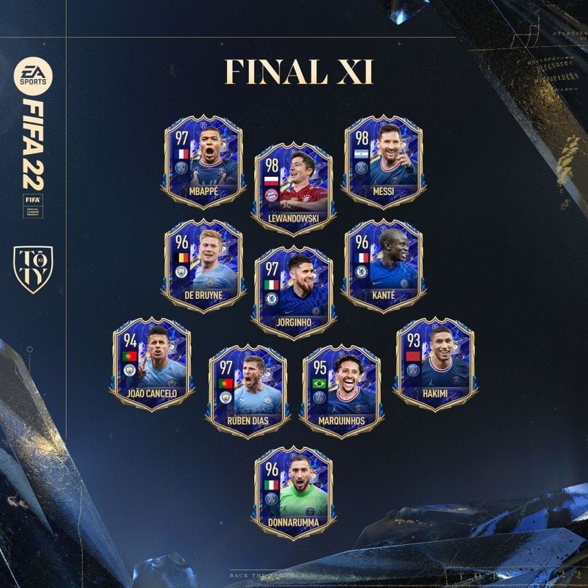 5 joueurs du PSG dans la liste TOTY de FIFA 22