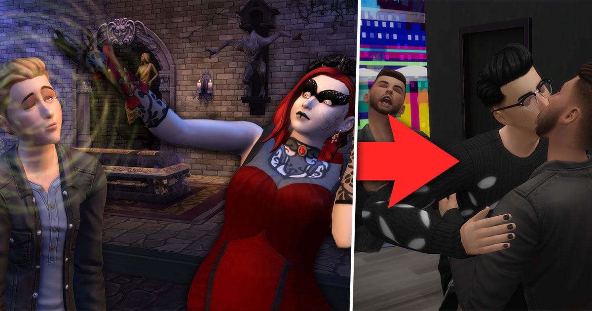 Les Sims 4 : les développeurs ont pensé à tout, cette séquence coquine avec des vampires le prouve