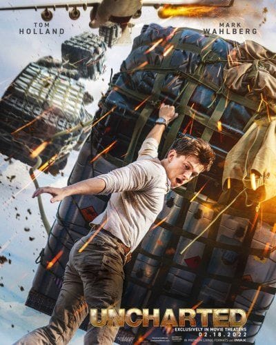 CINEMA : Uncharted, une affiche inédite et 2 vidéos pleines de cascades de haute voltige