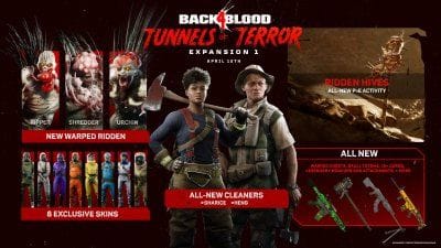 Back 4 Blood : date de sortie et premiers détails pour l'Extension 1, Tunnels de la Terreur