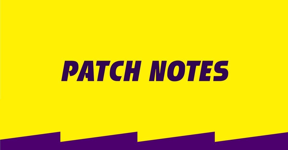 Notes de patch 5.0