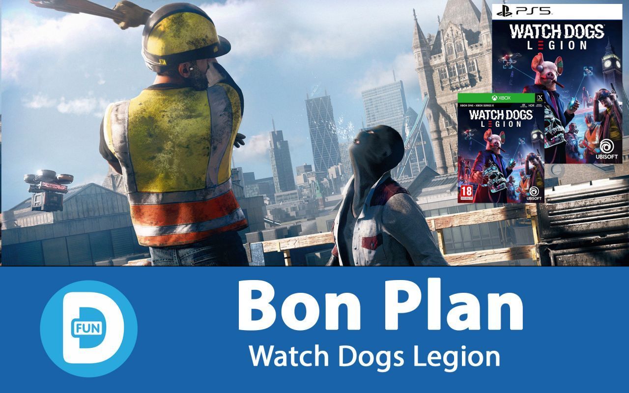 Bon Plan : Watch Dogs Legion sur PS5, Xbox et PS4 à 14,99 euros (au lieu de 39,99...)