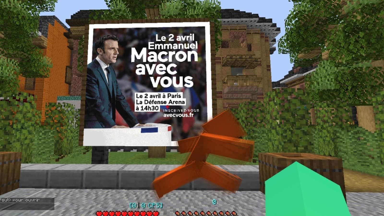 Emmanuel Macron lance son serveur Minecraft pour sa campagne présidentielle