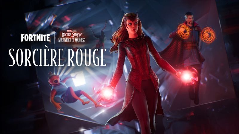 Skin Wanda dans Fortnite, la Sorcière Rouge disponible dans la boutique d'objets