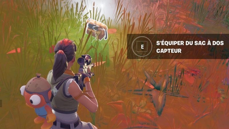 S'équiper du sac à dos capteur dans Fortnite, en saison 2 du chapitre 3