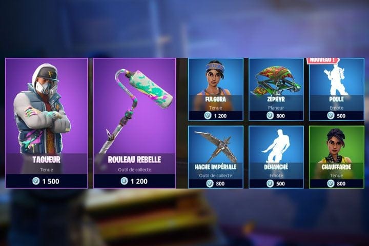 Boutique Fortnite 14 mai