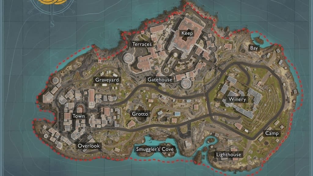 Quelle est la taille de Bonne Fortune sur Warzone par rapport à Rebirth Island