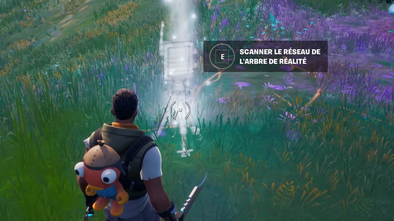 Scanner l'arbre de réalité dans Fortnite, défi saison 3, chapitre 3