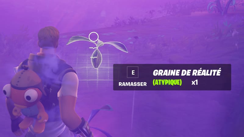 Obtenir une graine de réalité dans une cosse dans Fortnite, défi saison 3, chapitre 3