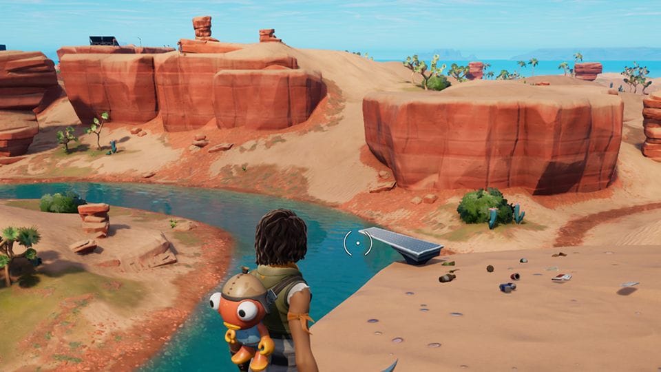 Sauter d'un plongeoir Fortnite, défi semaine 3 saison 3 chapitre 3