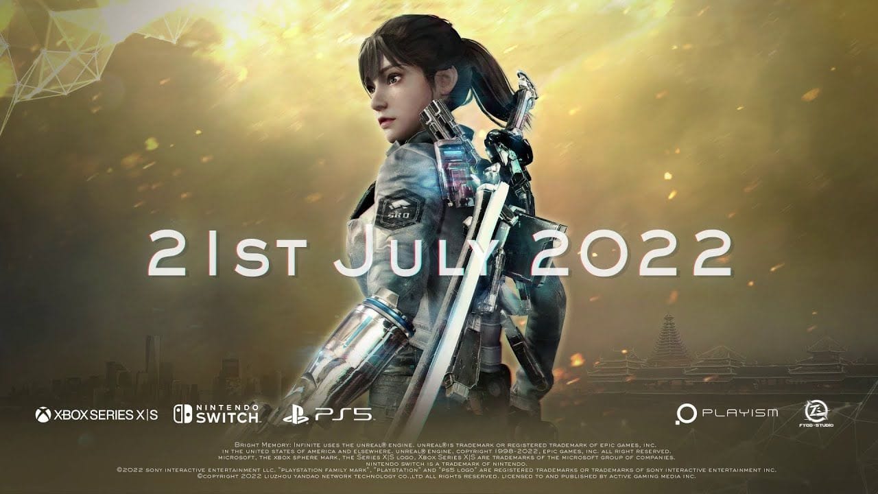 Bright Memory Infinite : Le FPS arrivera le 21 juillet sur PS5, Xbox Series X|S et Nintendo Switch