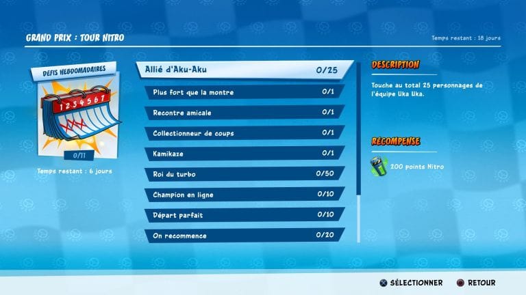 Crash Team Racing Nitro-Fueled, Grand Prix Tour Nitro : défis semaine 2