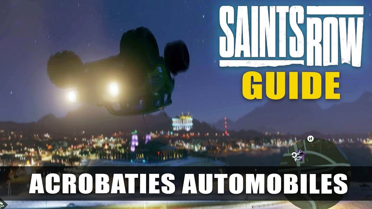 Saints Row : Trophée / Succès : Acrobaties Automobiles (Quadruple Salto avec Super Contrôle Aérien)