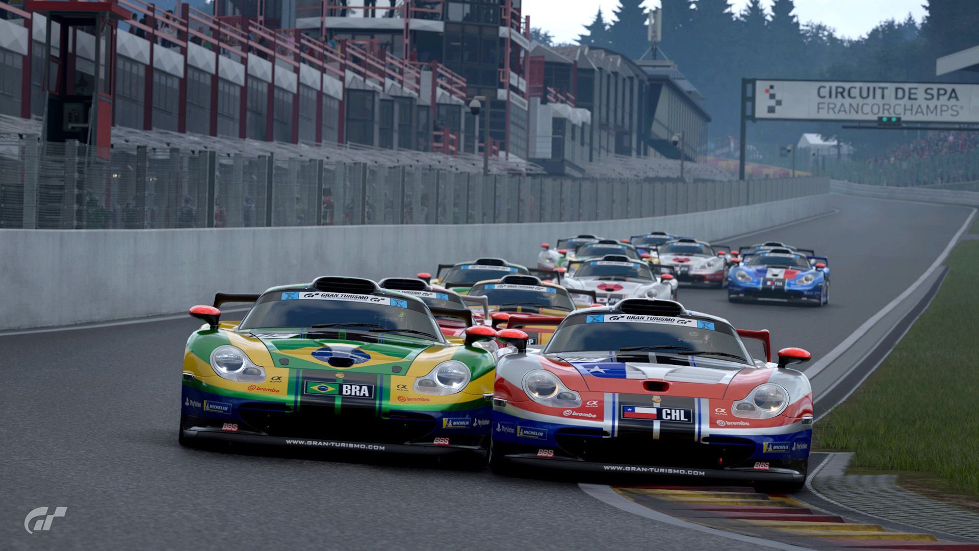 Les aléas de la météo offrent un final surprenant à Spa - Rapport de course - Gran Turismo 7 - gran-turismo.com