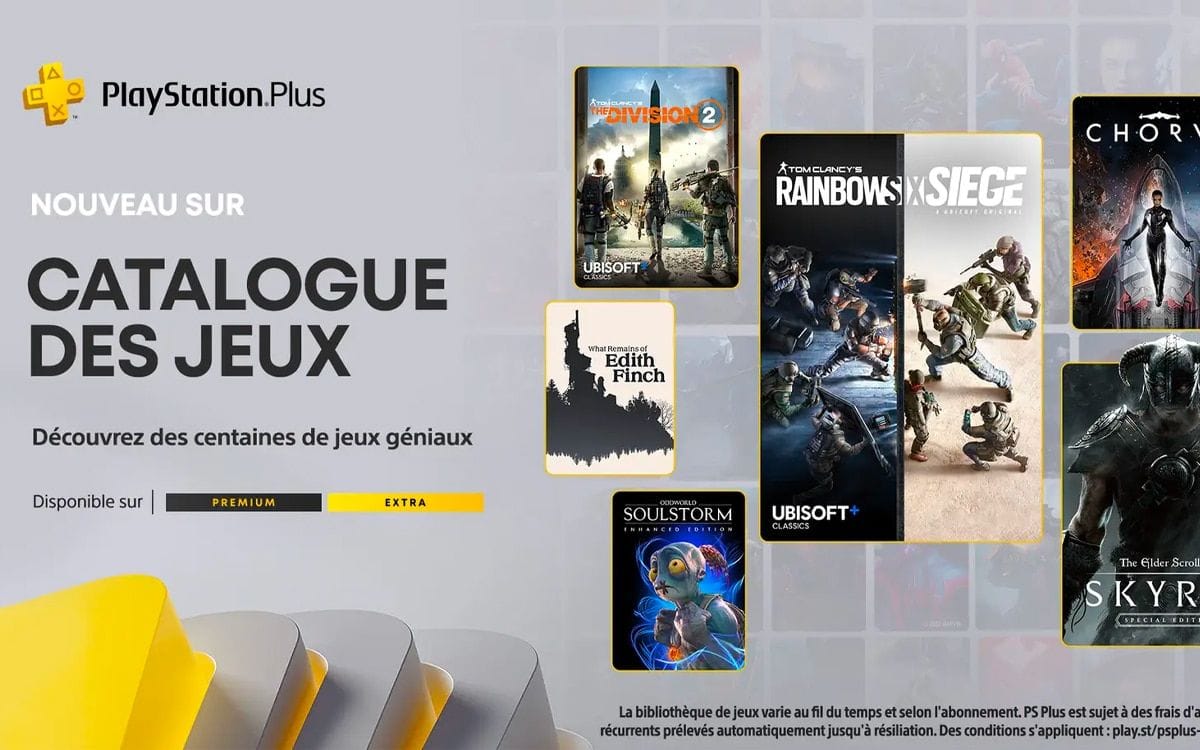 PS Plus Extra/Premium : voici la liste des nouveaux jeux au catalogue en novembre 2022