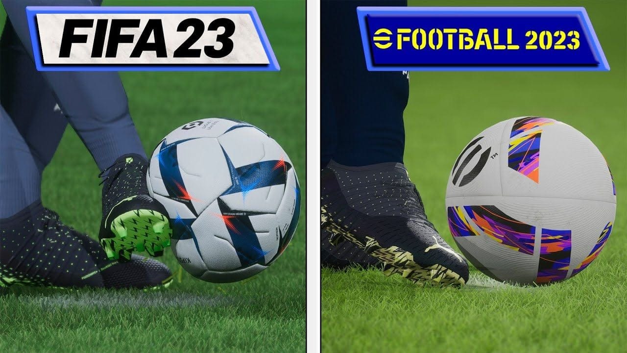 FIFA 23 vs eFootball 2023 | Graphics & Details Comparison | Analista De Bits