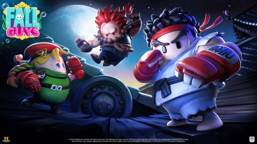 Fall Guys muscle son jeu avec un crossover Street Fighter