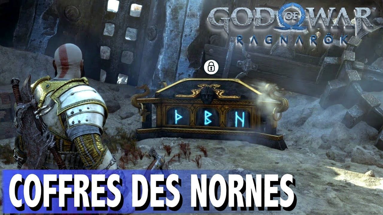 Où Trouver / Débloquer LES COFFRES DES NORNES - RUINES DE LA FALAISE - VANAHEIM  GOD OF WAR RAGNAROK