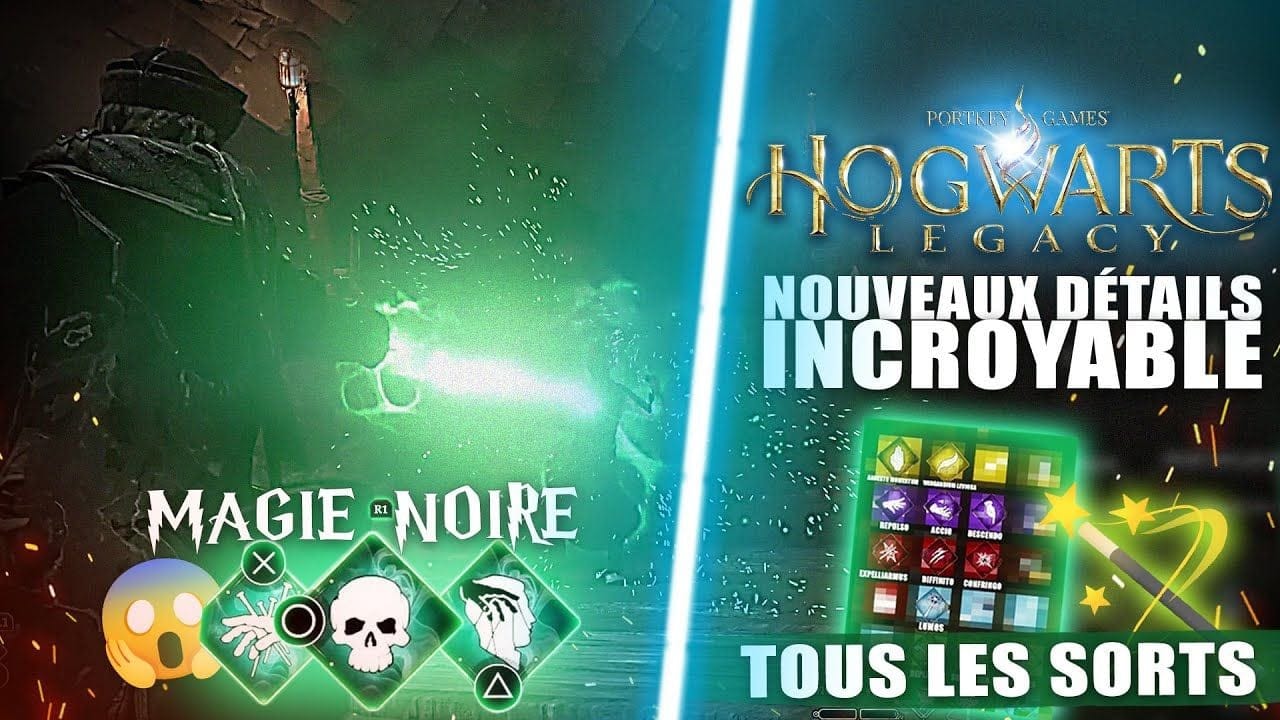 Hogwarts Legacy : Les Nouveaux Détails IMPORTANTS (Tous les Sorts du JEU 🔥 Magie noire, Open world)