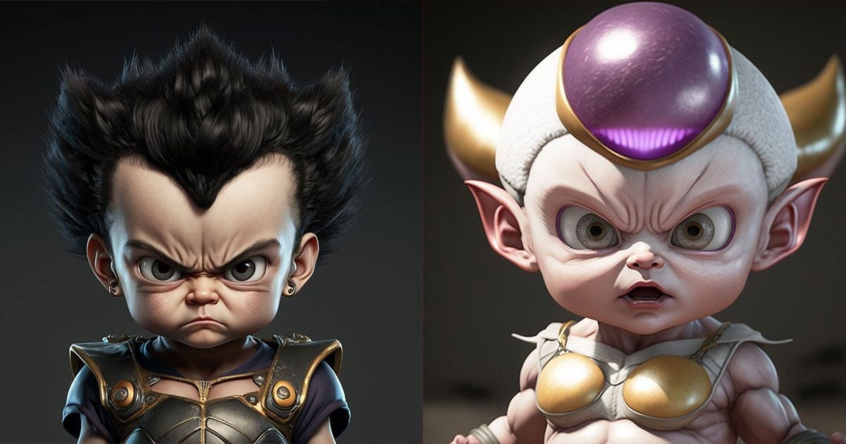 Dragon Ball Z : cette IA imagine à quoi ressembleraient Goku, Vegeta et les autres personnages de l'anime en version bébé