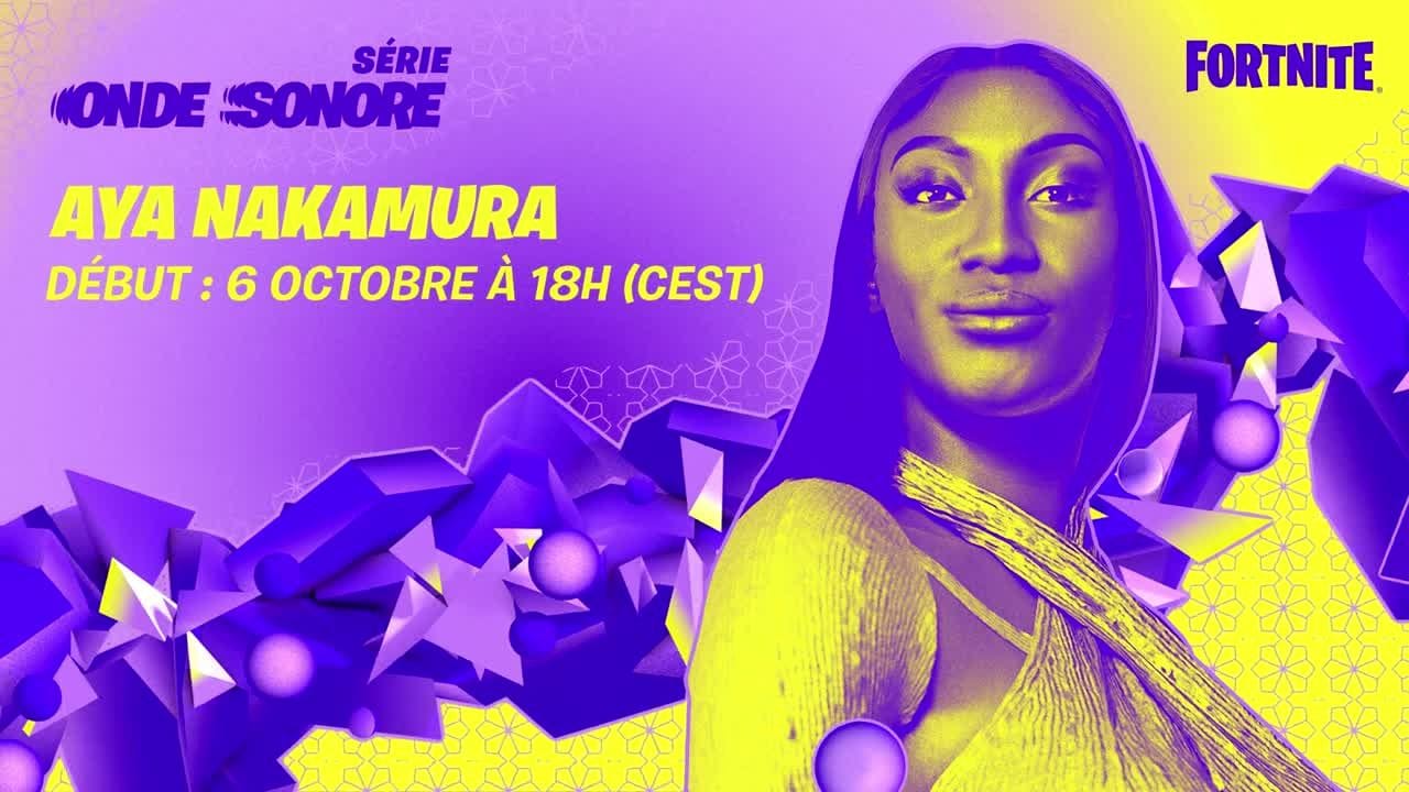 Bande-annonce Fortnite : Aya Nakamura est la prochaine star de l'Onde sonore ! - jeuxvideo.com