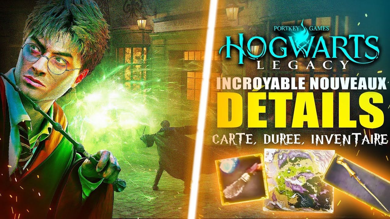 Hogwarts Legacy : Nouveaux DÉTAILS !! 🔥 La Vraie CARTE 😍 Durée de Vie, Quidditch & Inventaire