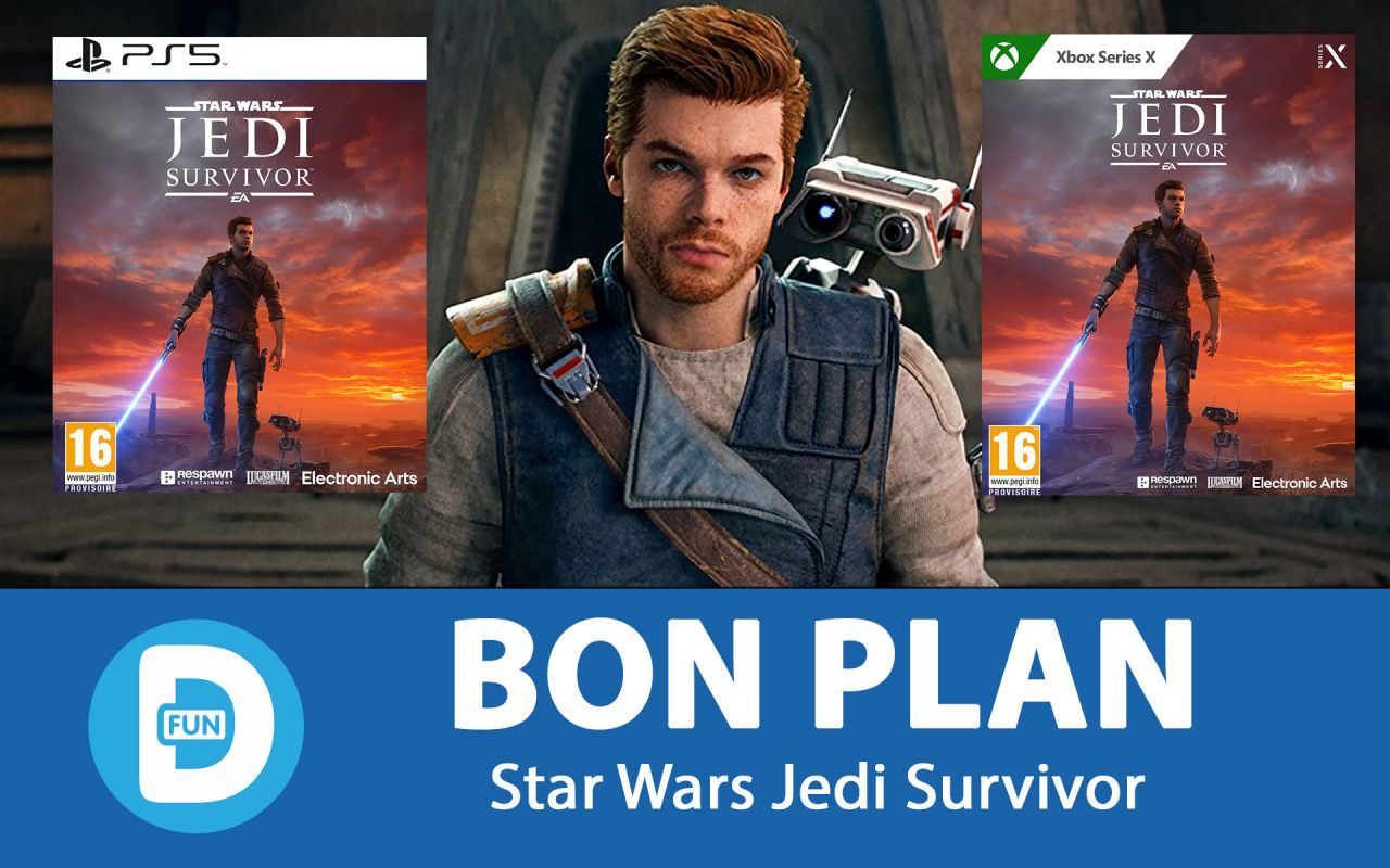 [Meilleur Prix Web] Star Wars Jedi Survivor + 10 euros de bon d'achat à 60,95 euros (au lieu de 79,99...)