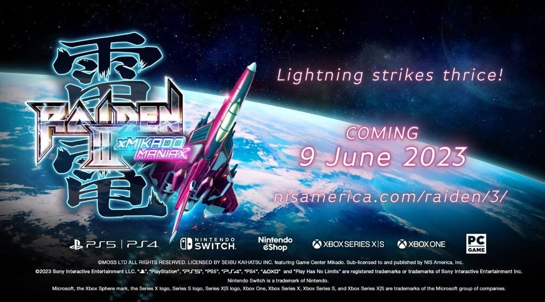Raiden III x MIKADO MANIAX : Une date de sortie pour son arrivée sur PS5, PS4, SWITCH et XBOX !