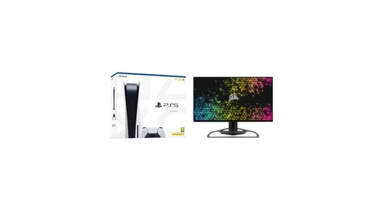 PS5 en stock : ce pack propose en plus un écran gamer Corsair taillé pour le gaming !