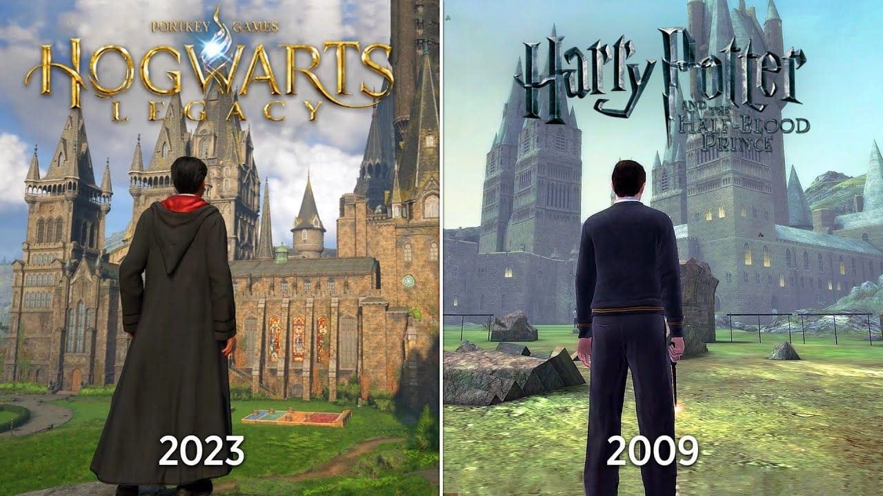Hogwarts Legacy vs Harry Potter Game - Physics and Details Comparison
