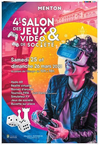 Le 4e Salon des jeux vidéo et de société de Menton daté et c'est pour bientôt !
