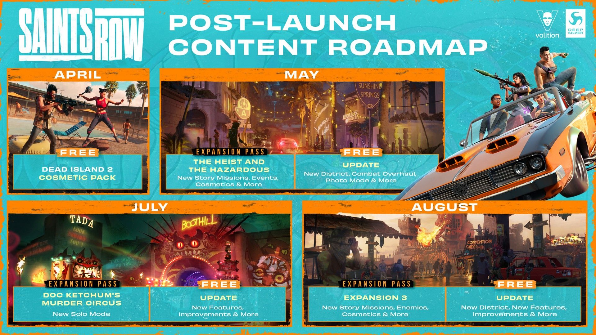 Saints Row dévoile sa roadmap 2023 : DLCs, modes, mises à jour... les détails !