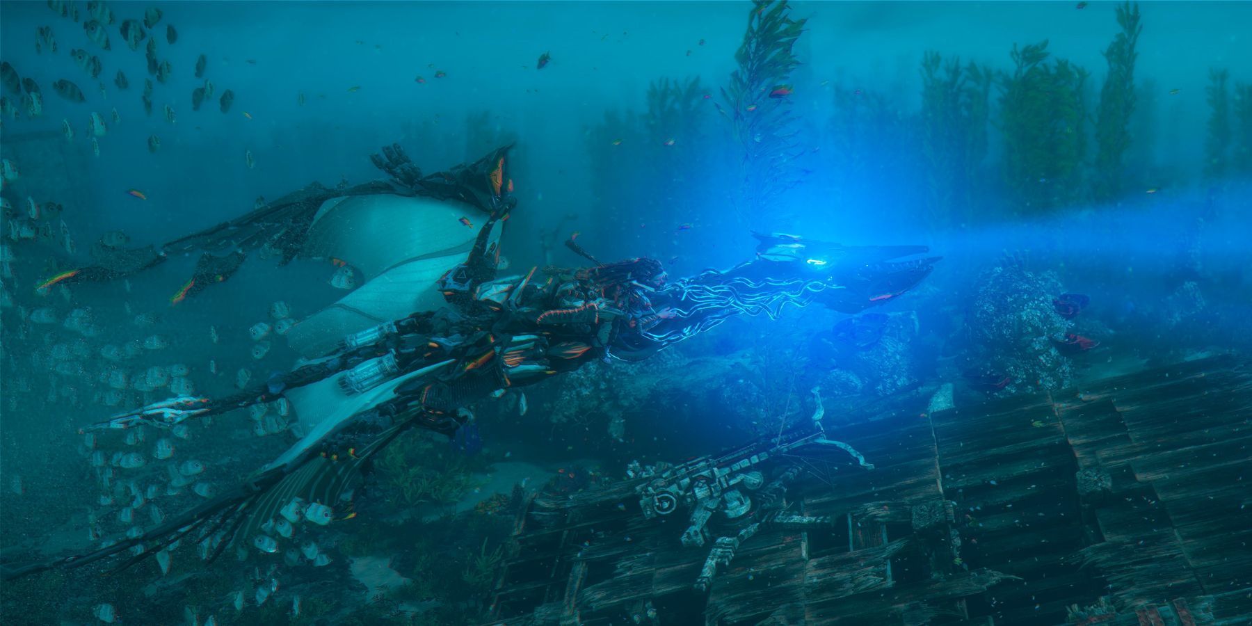 Horizon Forbidden West’s Burning Shores New Waterwing Showcases Why the DLC Is Only on PS5
