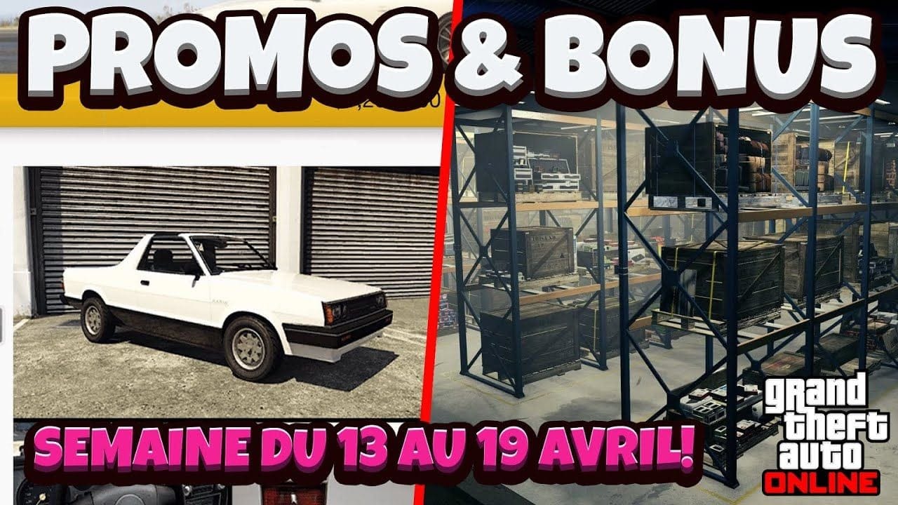 PROMOS & BONUS DU 13 AU 19 AVRIL 2023 SUR GTA ONLINE!