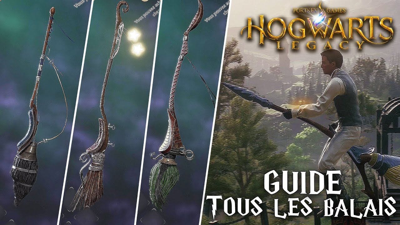 Hogwarts Legacy : Tous les BALAIS (Emplacements & Vitrine) GUIDE Collection