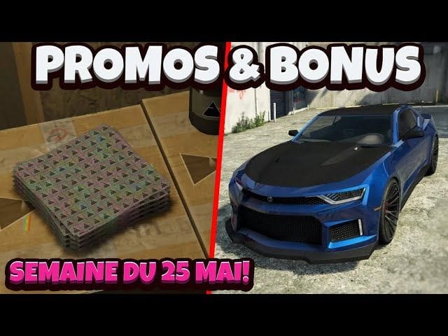 PROMOS & BONUS DU 25 AU 31 MAI 2023 SUR GTA ONLINE!