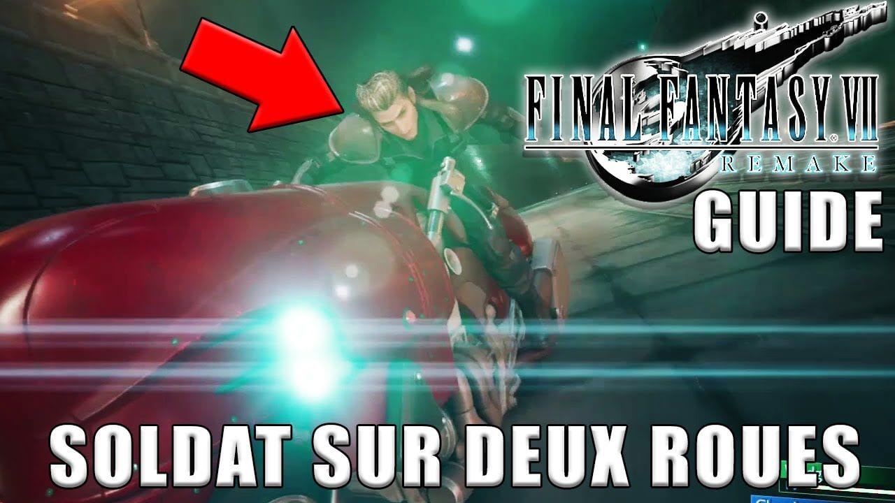 FINAL FANTASY VII REMAKE - COMMENT ÊTRE FÉLICITÉ PAR JESSIE AU JEU DE MOTO (Soldat sur deux roues)