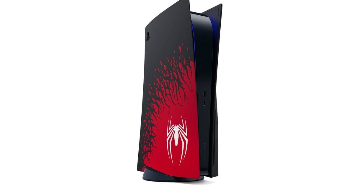 La PS5 revêt le costume de Spiderman à l'occasion de la sortie de Marvel’s Spider-Man 2