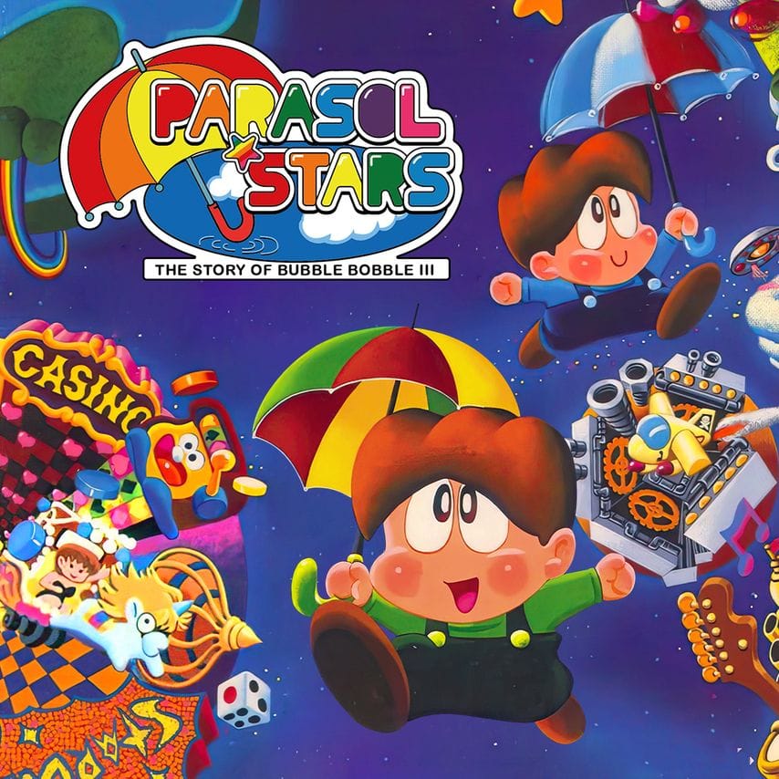 Sorti en 1991, Parasol Stars : The Story of Bubble Bobble III apportera sa bonne humeur sur les consoles modernes