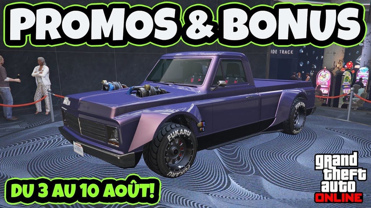 PROMOS & BONUS DU 3 AU 10 AOÛT 2023 SUR GTA ONLINE!