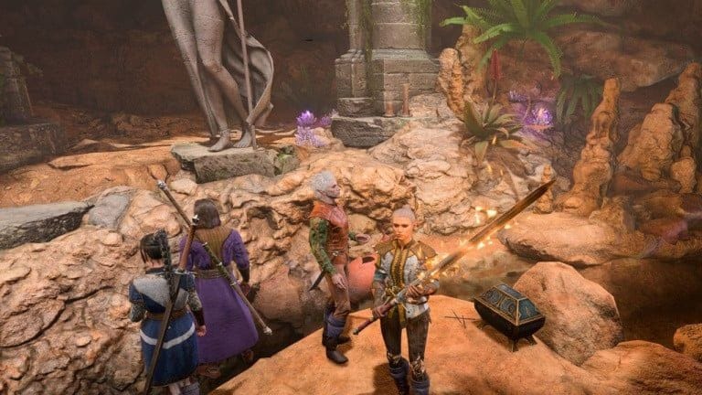 Coffre orné de dorures Baldur's Gate 3 : comment ouvrir le coffre bleu du nid de l'Ours-hibou ?